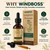 WINDBOSS Lymphatic Drainage Drops, 9-in-1 Herbal Supplement for Lymphatic Health & Detox Support with Elderberry, Echinacea, Dandelion, Burdock & Cleavers, Alcohol-Free Vegan Liquid Formula, 2 Fl Oz