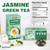 LeafLea Jasmine Green Tea Bags, Light Focus & Daily Balance, 80 Count
