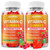 HUUAYAO Vitamin C Gummies for Adults, Chewable Vitamin C Gummies for Antioxidant & Collagen Support, Vegan, Non-GMO, Sugar-Free, Raspberry Flavor, 120 Count