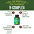 Peak Performance Vegan B-Complex Vitamin Supplements + Whole Food Blend of