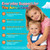 Toddler 2-3 & Kids 4+ Multivitamin Gummies + Postbiotics, Omega-3,60Ct