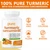 Turmeric Curcumin 95 1000mg - 95% Turmeric Complex Supplement with Bee Propolis, Ginger, MCT Oil, Fat Soluble Vitamin C, & Black Pepper, Non-GMO, Gluten Free, 120 Capsules
