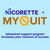 Nicorette Nicotine Gum Stop Smoking Aid, 4 mg, Fruit Chill Flavor - 2x100 Count