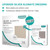 Dimora Upgrade 10 Packs Silver-Infused Alginate Wound Dressing Pads，Non-Stick Sterile Gauze，Highly Absorbent & Comfortable，4'' x 4'' Patches