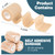 AZEN 80 Pack Self Adhesive Bandage Wrap, 2" X 5 Yards Elastic Cohesive Bandage Wrap, Skin Color Athletic Tape, Vet Wrap, Ankle Tape, Tattoo Grip Tape Wrap