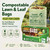 UNNI 30-33 Gallon Compostable Bags, 40 Count, 124 L, Extra Thick 1.1 Mil