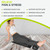 ProsourceFit Acupressure Mat and Pillow Set for Back/Neck Pain Relief and Muscle Relaxation, Large - Black/Black
