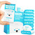 Impossibly Compact Travel Flushable Wipes - 99.5% Water and Aloe - Safe for Sensitive Skin & Hypoallergenic - Travel Essentials for Adults & Kids, Unscented, 24 Pack 144 Wipes