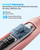Onlyone Electric Toothbrush for Adults, Rechargeable Electric Toothbrush with 8 Brush Heads, Travel Case, Charging Base & Wireless Charging - 5 Modes with Smart Timer, Pink