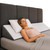 Kolbs Bed Wedge Pillow for Headboard | Modern Stylish Pillow to Fill Gap Between Headboard and Mattress | Bed Gap Filler (Full Headboard Wedge Pillow - 54")