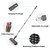 AIR U+ Floor Scrub Brush with Long Handle, 3-in-1 Rotating Head & Squeegee