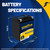 Goodyear GYB14L-A2-12 Volt 14 AH, 210 CCA, Rechargeable High-Performance, Maintenance Free, SLA - AGM Battery for Motorcycle, ATV, UTV, Scooter, Snowmobile, Motorbike and more!
