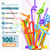 400PCS Flexible Plastic Straws