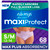 Always Discreet MaxiProtect Adult Diapers for Women, Incontinence Underwear, Scented, Postpartum Essentials, Bladder Leak Protection, Disposable Briefs, Maximum Plus Absorbency, Size S/M, 68 Count