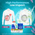 Truly Free Natural Laundry Detergent for Sensitive Skin | Eco Friendly, Plant Based, Baby Clothes Safe | Clean & Easy Powder to Liquid, 6 Pack Refill Detergent, NO Jug | Signature Scent, 300 Loads