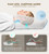 Osteo Cervical Pillow for Neck Pain Relief, Hollow Design Odorless Memory Foam Pillows with Cooling Case, Adjustable Orthopedic Bed Pillow for Sleeping, Support for Side Back Sleepers