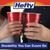 Hefty Party On Disposable Plastic Cups, Red, 18 Ounce, 25 Count (pack of 8)
