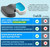 ComfiLife Doctor Recommended Seat Cushion - Premium Gel & Memory Foam Office Chair, Car Seat, Lifting Cushion - Chair Cushions for Back & Sciatica Relief - Seat Cushions for Office & Desk (Charcoal)