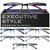Gaoye 6 Pack +0.75 Executive Style Reading Glasses Men - Durable Readers with Blue Light Filtering - Comfortable Fit with TR90 Frames
