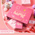 Powbrace 13" Birthday Gift Bag with Tissue Paper & Card(20 Pack Pink Gold)