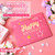 Powbrace 13" Birthday Gift Bag with Tissue Paper & Card(20 Pack Pink Gold)