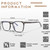 MACJERO Oversized Square Blue Light Blocking Glasses for Women Men, Anti-Fatigue Computer Monitor Glasses Reduce Eye Strain(Black Tortoise+Brown Tortoise) 2 Pack
