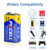 PKCELL 9V Batteries 100 Pack 9 Volt Battery for Smoke Alarms