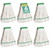 6 Pack Commercial Mop Head Replacement – Heavy Duty Mop Head for General and Floor Cleaning | Industrial Wet Mops | Washable Refill, Reusable, Looped End Mopheads | Hardwood, Concrete（White）