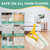 6 Pack Commercial Mop Head Replacement – Heavy Duty Mop Head for General and Floor Cleaning | Industrial Wet Mops | Washable Refill, Reusable, Looped End Mopheads | Hardwood, Concrete（White）