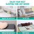 Vekkia Cal King Wedge Pillow Headboard for Bed Gap,Bed Mattress Gap Filler