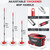 Sarkunpio Spin Mop and Bucket Set with 6 Microfiber Heads, Dark Grey