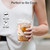 Dealusy 100 Pack - 16 oz Clear Plastic Cups with Sip Lids