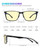 ANYLUV Blue Light Glasses Men, Relieve Eyestrain and Eye Protection, Al-Mg Metal Computer Blue Light Blocking Glasses Yellow Black