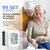MMIZOO Wrist Blood Pressure Monitor BP Machine with Carrying Case White