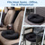 5 STARS UNITED Donut Pillow for Tailbone Pain & Hemorrhoids – Large Orthopedic Memory Foam Seat Cushion for Pressure Relief – Prostate, Postpartum, Pregnancy, Bed Sore, Black Mesh Cover