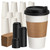 RACETOP 16 oz 100 Pack Coffee Cups with Lids & Kraft Sleeves