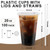 Lamosi 100 Pack 20 oz Plastic Coffee Cups with Lids, Disposable Clear Cups