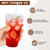 Lamosi 100 Pack 20 oz Plastic Coffee Cups with Lids, Disposable Clear Cups