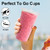 Lamosi 100 Pack 20 oz Plastic Coffee Cups with Lids, Disposable Clear Cups