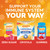 Emergen-C 750mg Vitamin C Gummies for Adults, Immune Support Gummies, Gluten Free, Strawberry, Lemon and Blueberry Flavors, Back to School Essentials - 45 Count (Pack of 12)