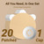 20 Pack Amolyfe Libre 3 & Plus, Instinct Sensor Covers Waterproof (Beige)