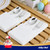 JOLLY CHEF 400 Pack Disposable Paper Napkins, Soft Bathroom Napkins Guest Disposable, 2-Ply White Paper Hand Towels for Halloween, Wedding, Thanksgiving