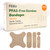 FEBU PFAS Free Bamboo Fabric Bandages, 200 Count Bulk Variety