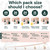 ecoHiny Premium Bamboo Toilet Paper 6 Mega Rolls 3ply 350 Sheets PFAS Free