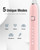 7AM2M Sonic Electric Toothbrush with 6 Brush Heads for Adults&Kids, One Charge for 120 Days, Wireless Fast Charge, 5 Modes, 40000VPM Powered Toothbrush, 2 Minutes Built in Smart Timer -Pink