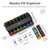Weekly Pill Organizer 2 Times a Day, KOVIUU Large Travel Pill Box 7 Day, Am Pm Twice Daily Pill Case with Rotatable Handle, Pill Holder Container for Vitamin, Medicine, Supplement, Translucent-Black