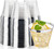 I00000 200PCS Silver Plastic Cups, 9 OZ Disposable Clear Plastic Cups