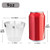 I00000 200PCS Silver Plastic Cups, 9 OZ Disposable Clear Plastic Cups
