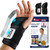 FEATOL 2 Pack Carpal Tunnel Wrist Brace For Work With Wrist Splint, 6.5'' Hand Brace Night Support For Women Men, Pain Relief For Tendonitis, Arthritis, Pregnancy, Typing, Right and Left Hand, Small