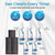 Purity Eyeglass Cleaner Mega Pack - Multi-Size Lens Cleaner Kit - 2x2oz, 3x8oz Bottles + 5 Black Premium Microfiber Cloths - Safe for All Lenses, Eyeglasses, and Screens - Streak-Free Formula